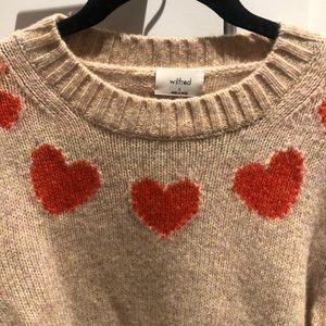 Aritzia Wilfred Heart Sweater
